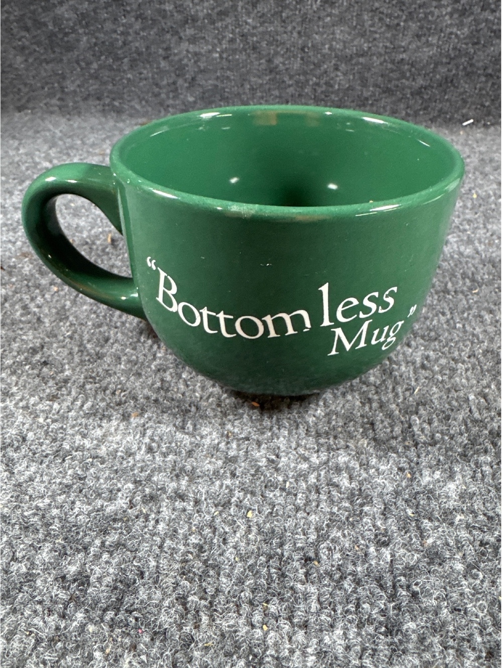 River Street Sweets Savannah Georgia Bottomless Mug Green Oversized Coffee Cup